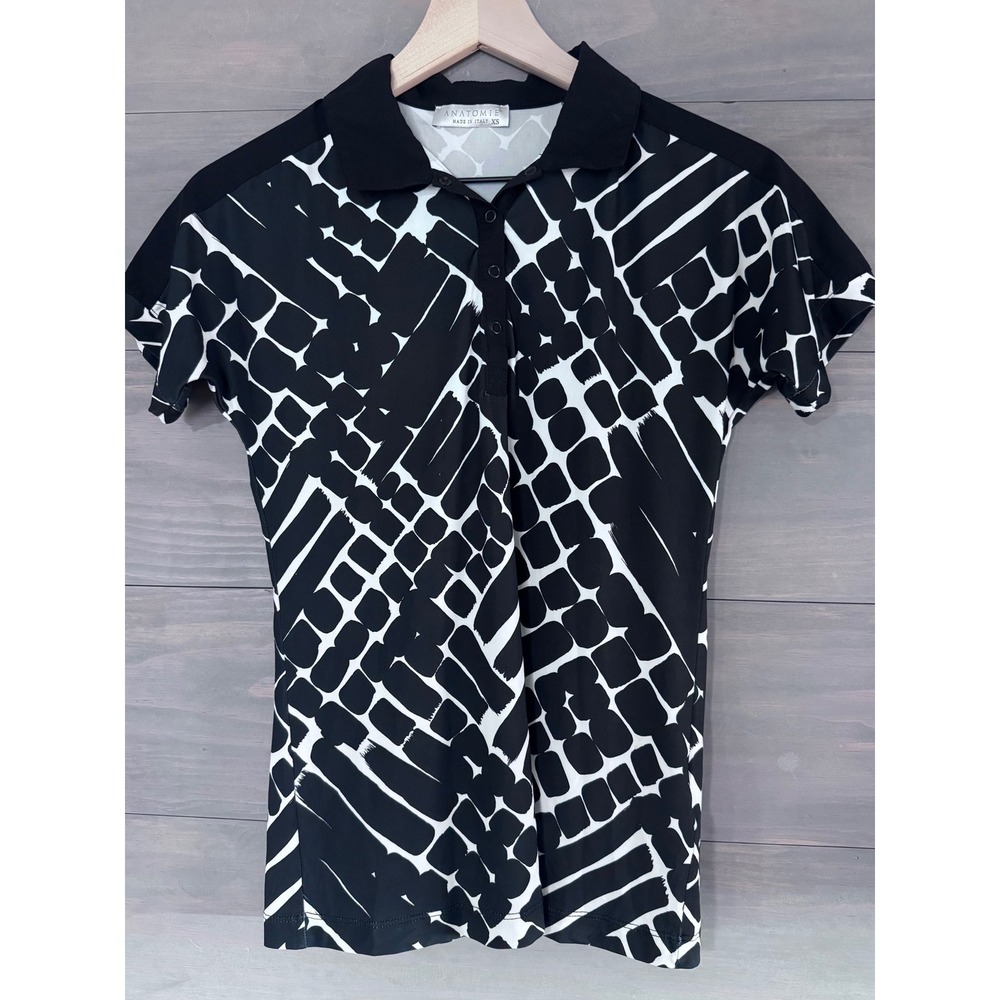 Anatomie‎ Golf Polo Size XS Black and White Womens